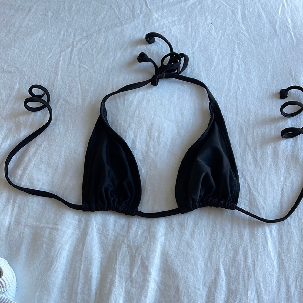 Black Triangle Bikini Top